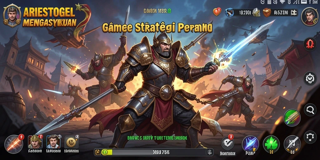 Tampilan gameplay ARIESTOGEL yang seru dan strategis.