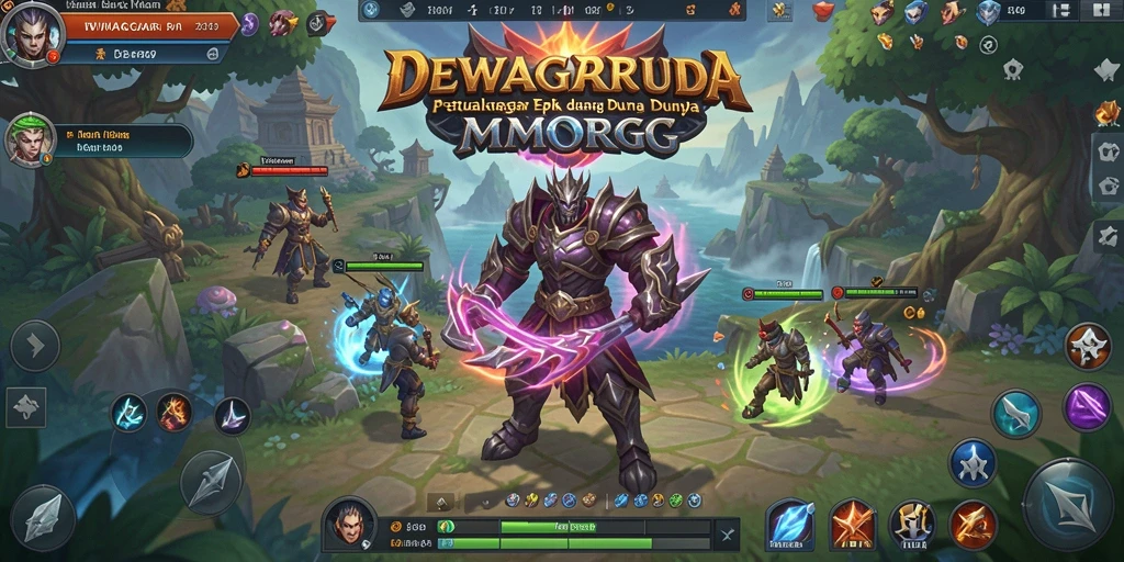 Screenshot DEWAGARUDA menampilkan aksi seru dalam gameplay MMORPG.
