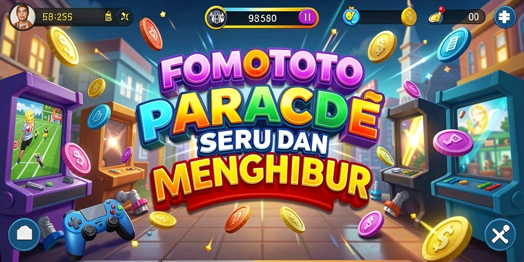 Tampilkan gameplay menarik dalam FOMOTOTO dengan grafis yang penuh warna.
