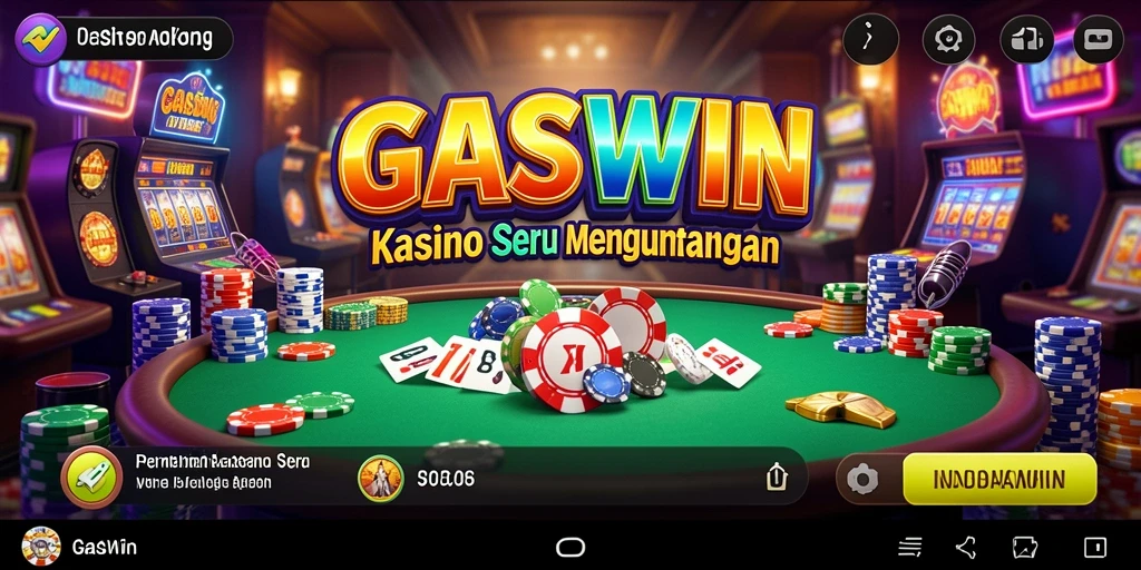Tampilan gameplay Kasino yang menarik dan interaktif di GASWIN.
