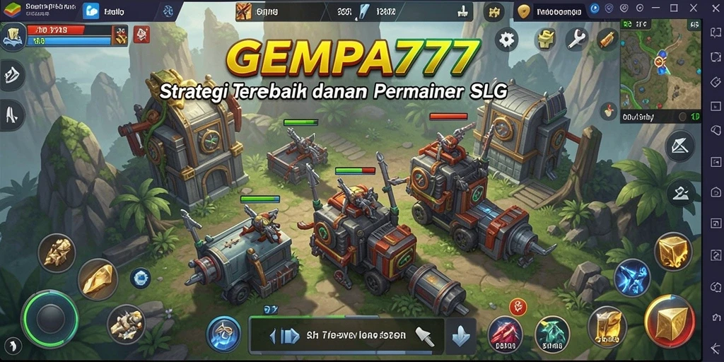 Tampilan intuitif dan menarik dari gameplay SLG GEMPA777.