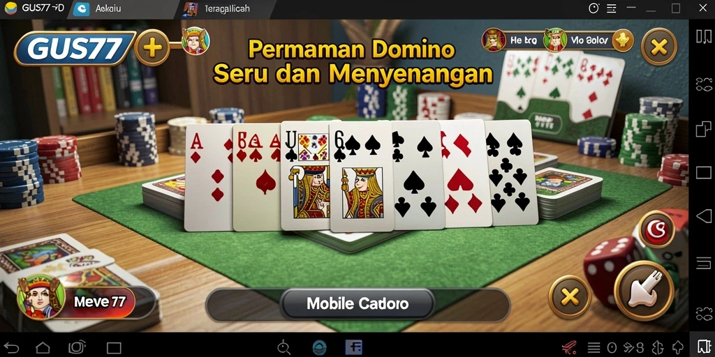 Tampilan gameplay GUS77 yang menarik dan interaktif.