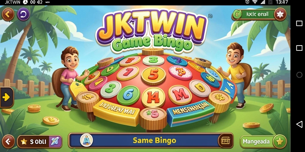 Gambaran gameplay seru dalam aplikasi Bingo JKTWIN.
