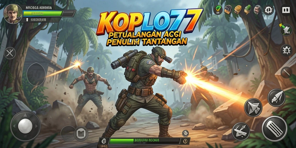 Tampilan aksi seru dalam KOPLO77 dengan karakter dan lingkungan yang dinamis.
