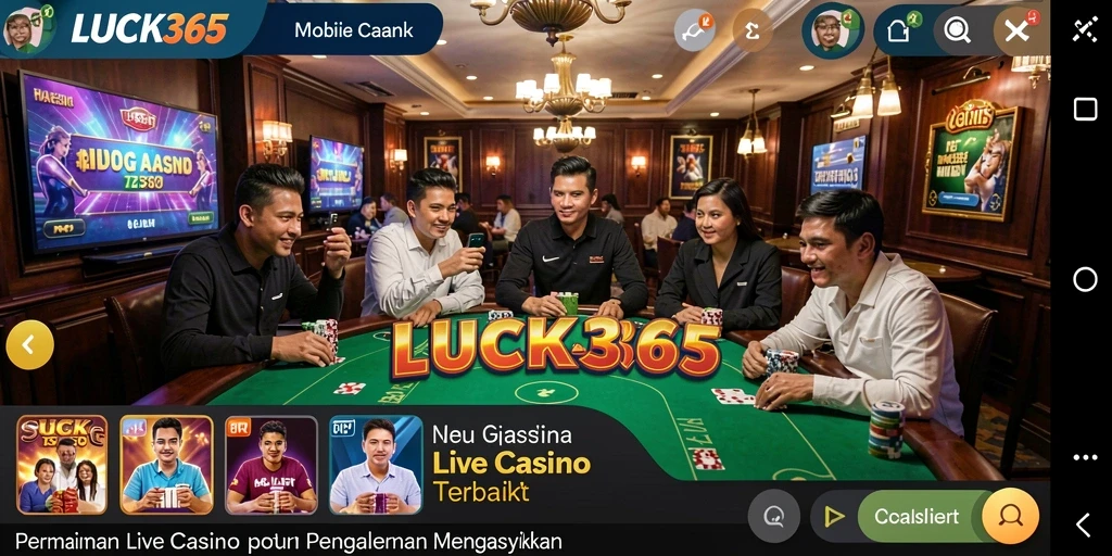 Tampilan gameplay Live Casino yang menarik dan interaktif.