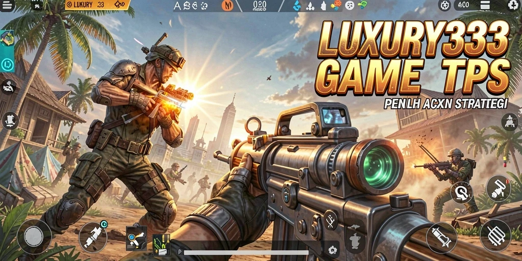 Screenshot LUXURY333 memperlihatkan aksi pertempuran seru dalam TPS.