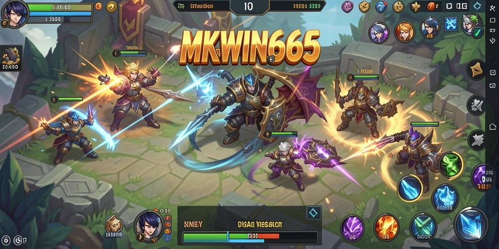 Screenshot MKWIN666 menunjukkan aksi seru dalam gameplay SLG.