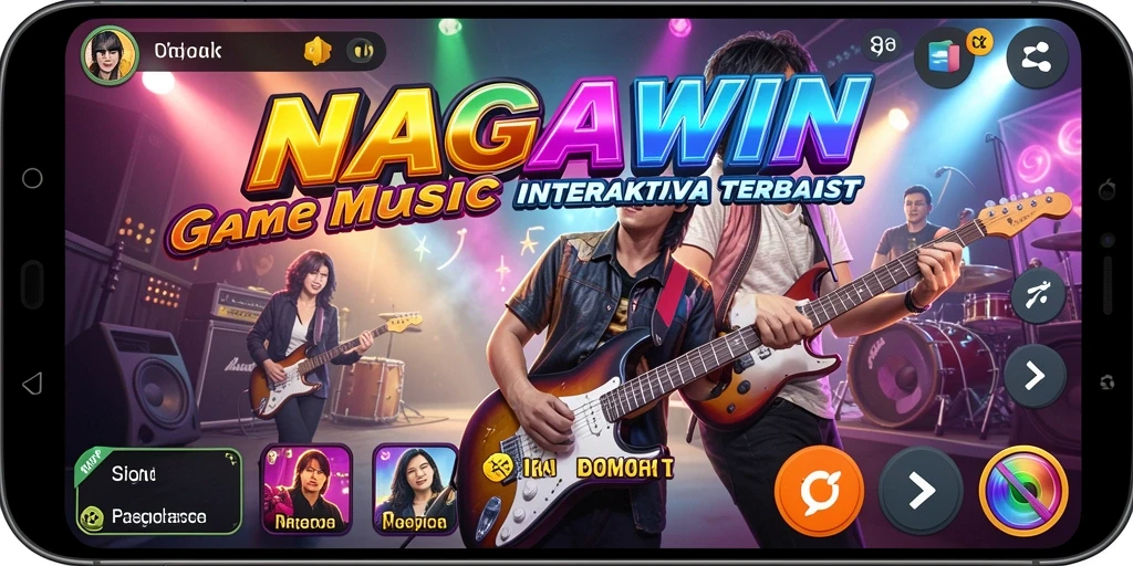 Tampilan permainan NAGAWIN yang penuh warna dan interaktif.