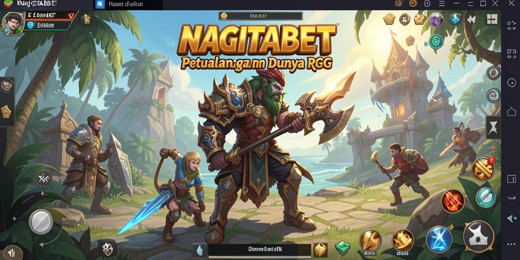 Screenshot NAGITABET menampilkan aksi seru dalam permainan RPG.