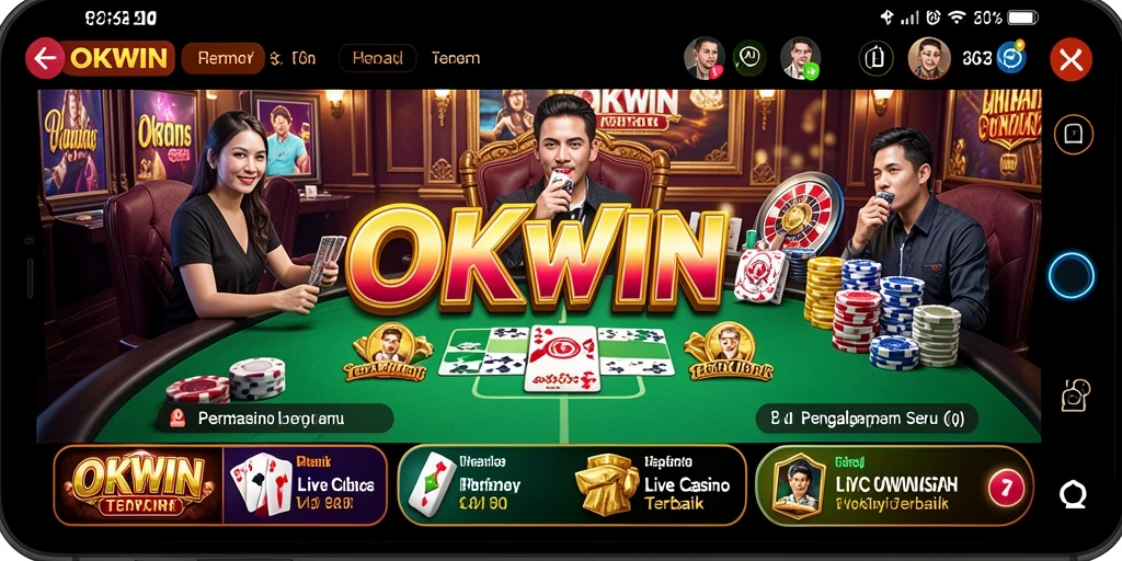 Gameplay Live Casino yang seru dan interaktif di OKWIN.