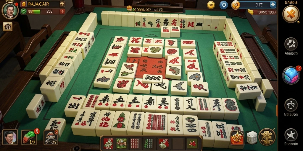 Gameplay menarik dari RAJACAIR yang menampilkan aksi Mahjong.