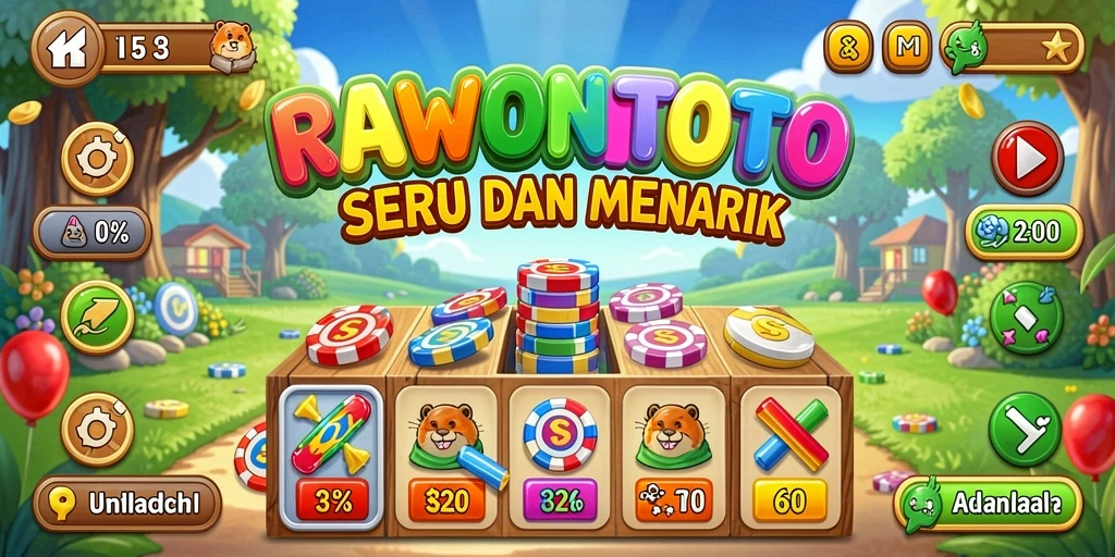 Tampilan gameplay seru di game Bingo RAWONTOTO.