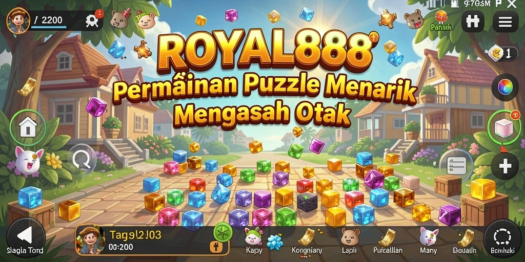 Tampilan gameplay ROYAL88 yang seru dalam menyelesaikan puzzle.
