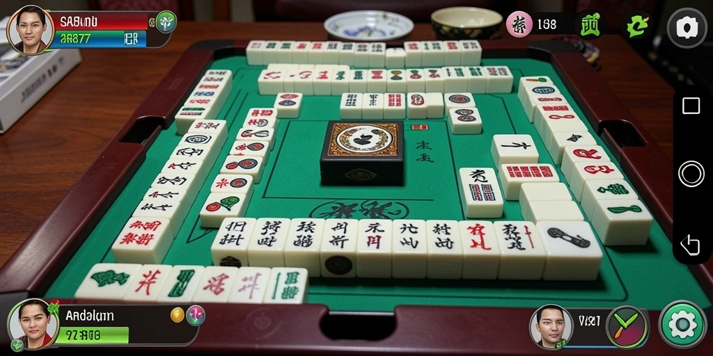 Tampilan gameplay seru di aplikasi Mahjong SR877.