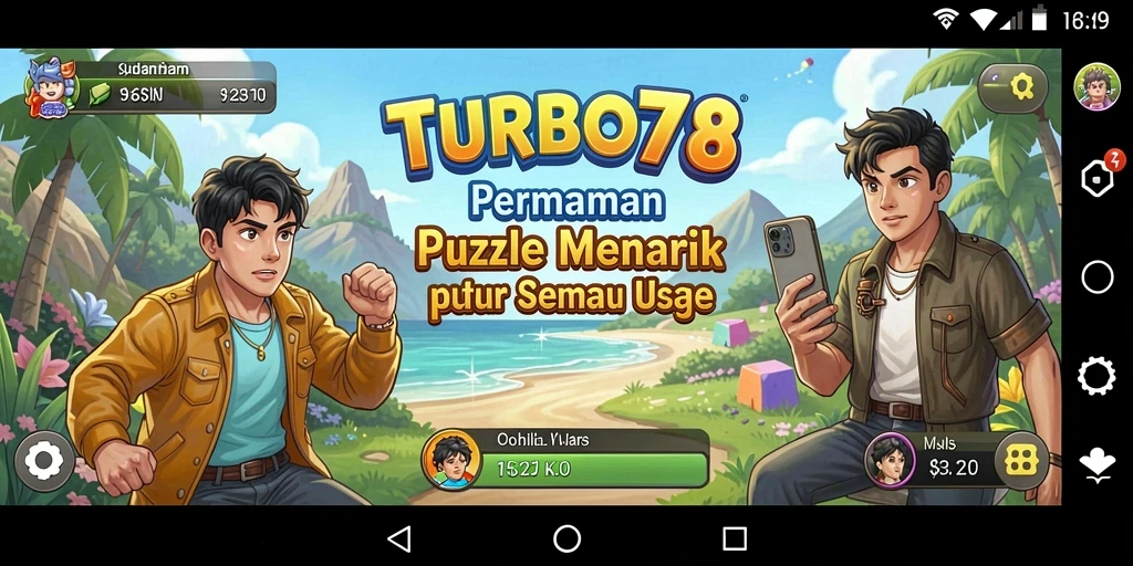 Screenshot gameplay TURBO78 yang penuh tantangan dan seru.