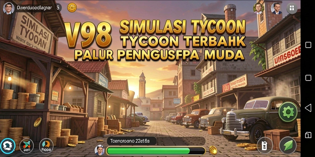 Screenshot V98 menampilkan dinamika gameplay Tycoon yang seru.