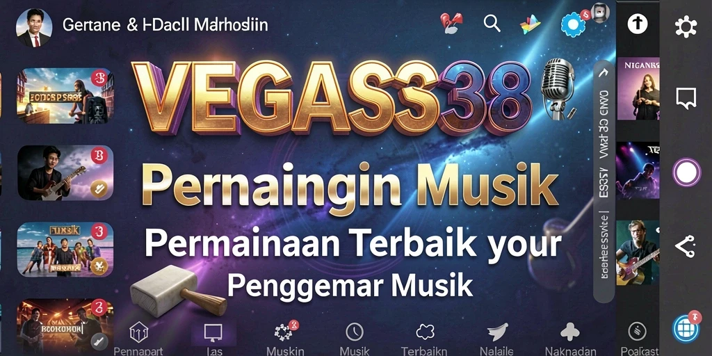 Tampilan gameplay seru di VEGAS338 dengan berbagai pilihan musik.