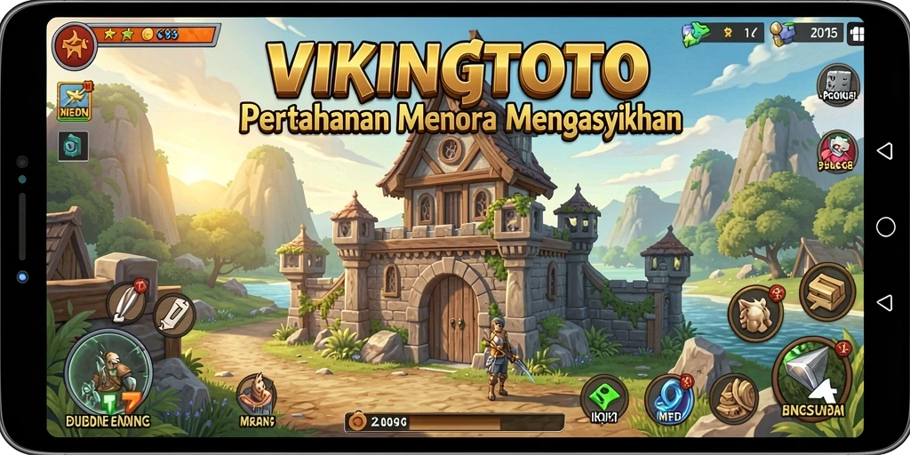 Tangkapan layar menunjukkan pertempuran menegangkan dalam VIKINGTOTO.