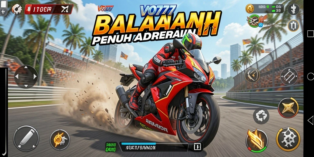 Gameplay seru balapan motor di VO777.
