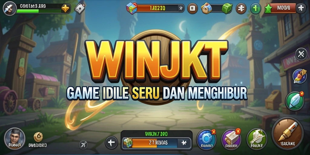 Screenshot gameplay WINJKT menampilkan elemen Idle yang menarik.