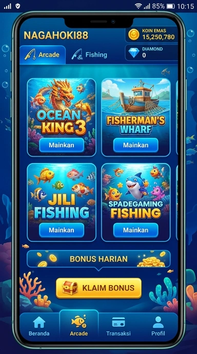 Pengguna menikmati kemudahan navigasi dalam nagahoki88.